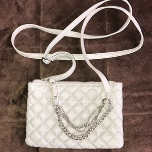 Express Silver Crossbody Bag
